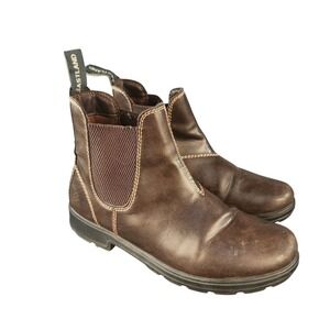 Eastland Baja Women's 3069-02 Dark Brown Faux Leather Chelsea Boots Size 10